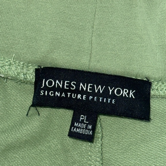 Jones New York Signature Petite Mint Green women’s sweat pants Sz L NWT - Picture 3 of 4
